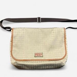 Kate Spade Beige and Tan Messenger Bag